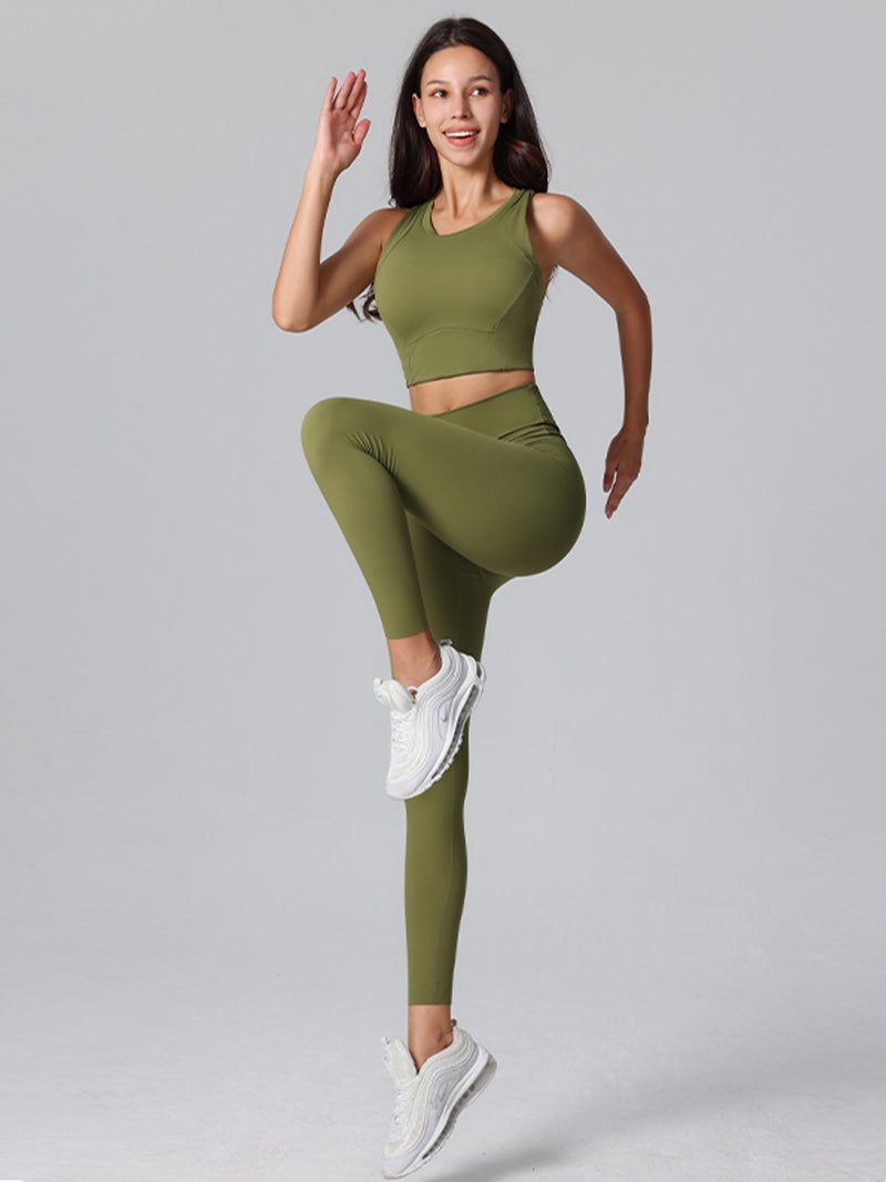 Lycra High Waist Yoga Pants for Women – Moisture Wicking Seamless Tights - Image 5